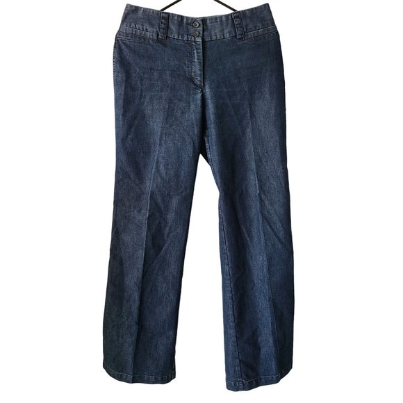 VTG Express Design Studio US Women's Sz 4 Y2K Correspondent Denim Trouser Jeans - Picture 1 of 11